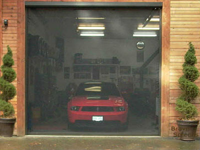 large garage door screen